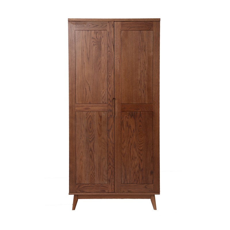 Dark Oak Range Lemari Pakaian Dua Pintu