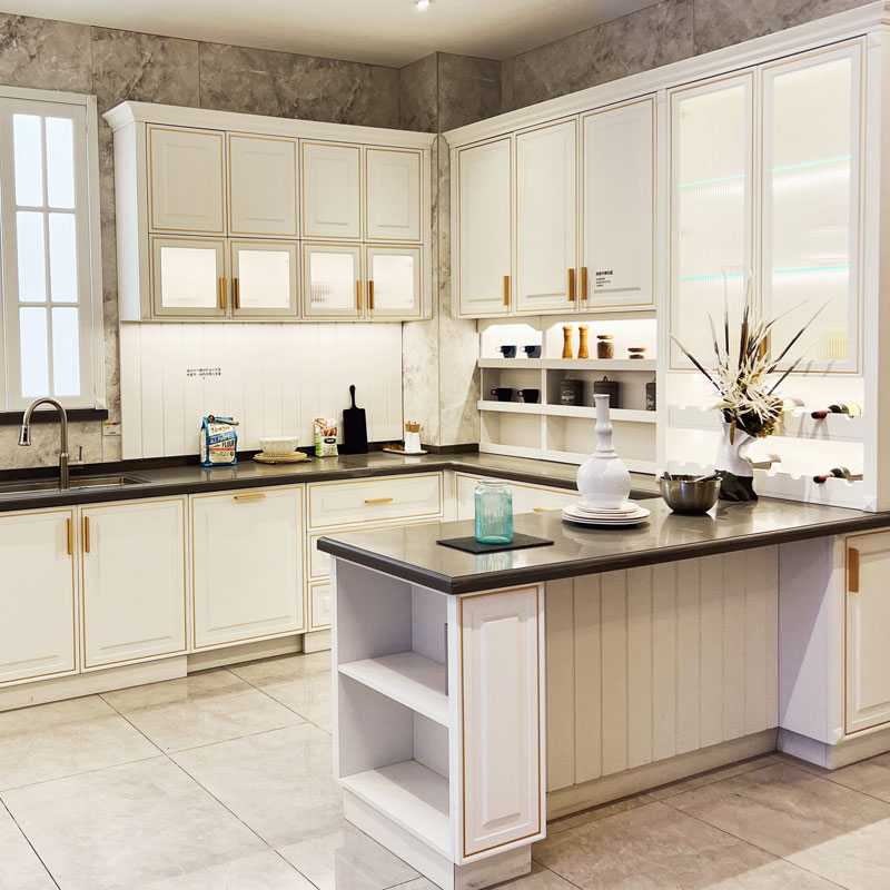 Lemari Dapur Putih Gloss Tinggi