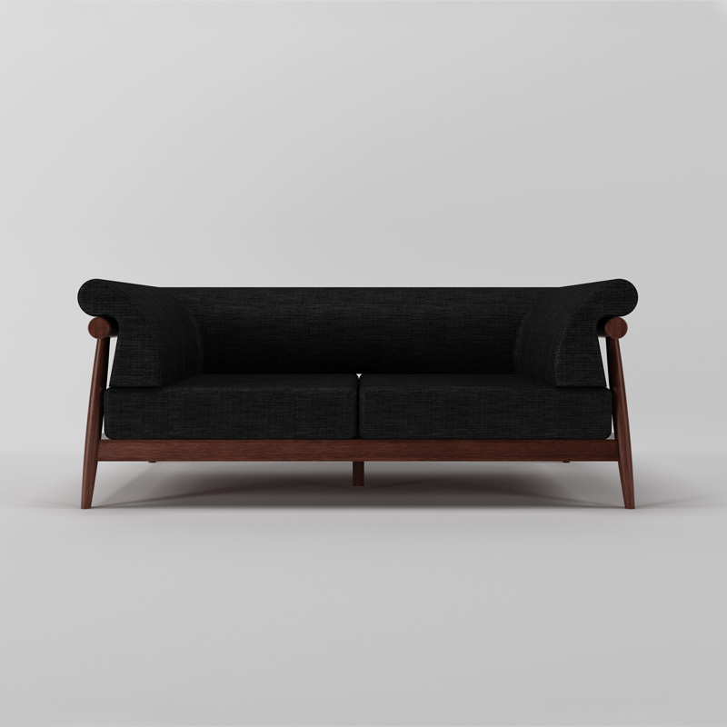 Oak Wooden Milan Sofa Pedesaan