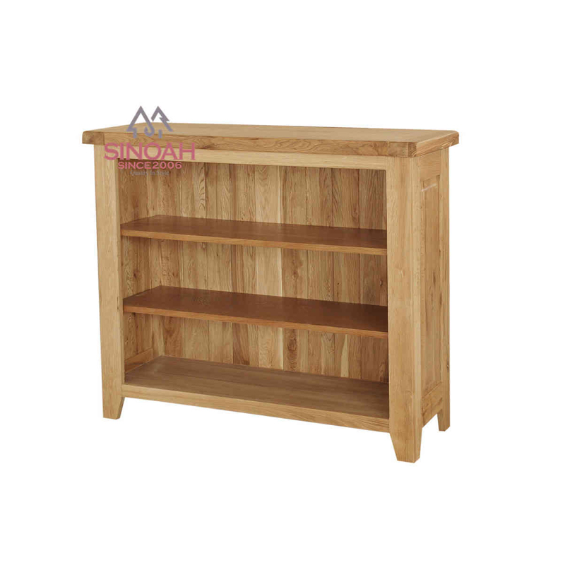 Rak Buku Rustic Oak Rendah