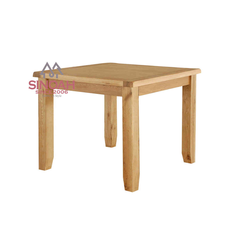 Meja Makan Rustic Oak Square