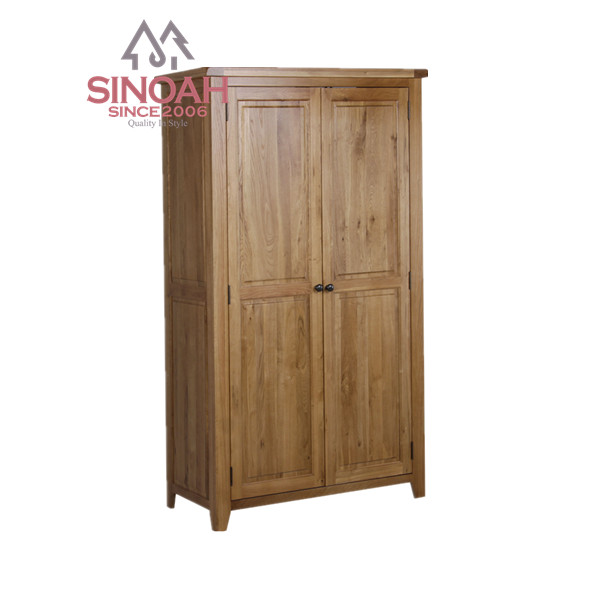 Lemari Pakaian Rustic Oak Dua Pintu